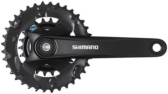 Shimano FC-M315-B2 Crankstel 36-22T - 175 mm - 2x7/8-Speed - Vierkant - MTB - Zwart