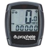 Prophete Fietscomputer, fietsdisplay met 9 functies, kleur zwart