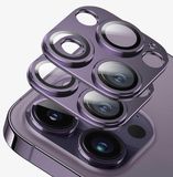 Merkloos Apple 2 Stuks Camera Lens Beschermers voor iPhone 14 Pro/Max (Paars)