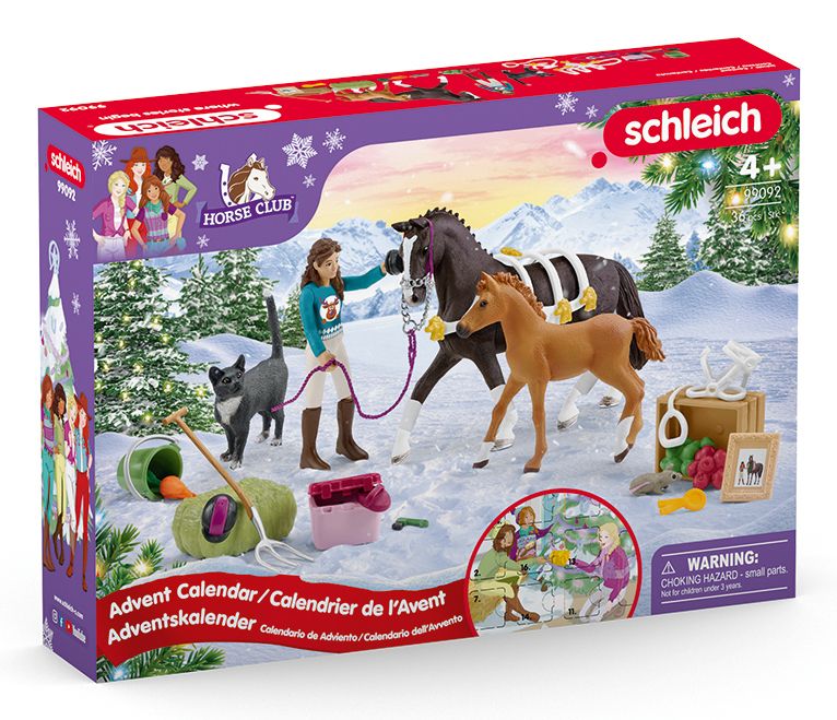 schleich HORSE CLUB Adventskalender 2024 - Paarden Speelgoed - 24 Unieke Items - Voor Jongens en Meisjes