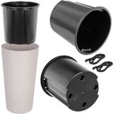 KADAX Lilia bloempot inzet LA546-2-04 300mm K12929 Zwart