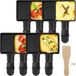 Merkloos Raclette Reservepannetjes - Vierkant - Anti-aanbaklaag - 8 stuks