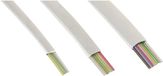 InLine câble modulaire, plat 6 conducteurs, blanc, bobine 100m