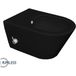 Wiesbaden Toilet suspendu Stereo Rimless avec robinet de bidet - Eau chaude et froide - Noir mat