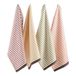 DII Decoratieve verfraaid theedoek set, katoen, oogst streep, 18x28