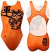 CROTTON SA Turbo Wave Lucky Cat Maillot de bain Orange XL Femme