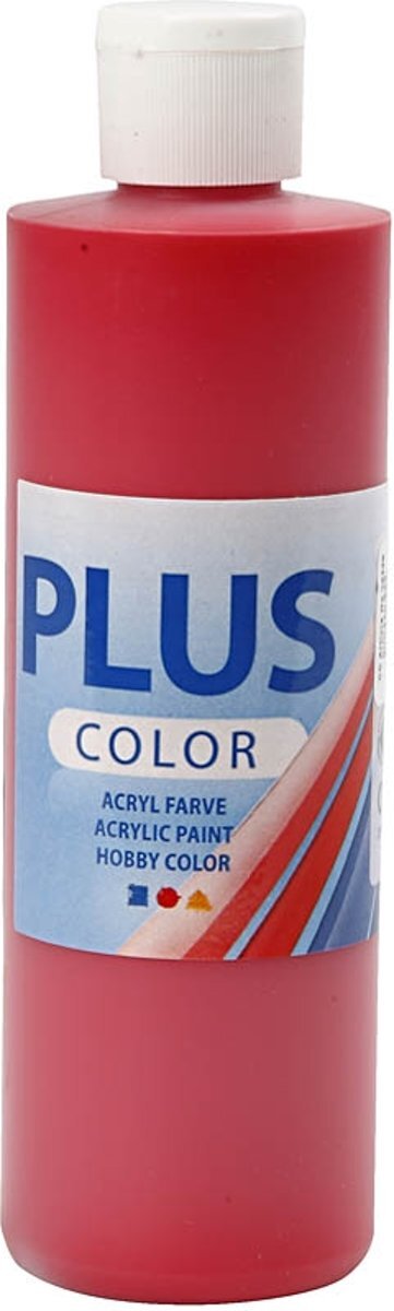 Color Plus acrylverf crimson red 250 ml