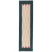 Flair Rugs laagpolig rechthoekige wollen vloerkleed 230x60 cm - blauw