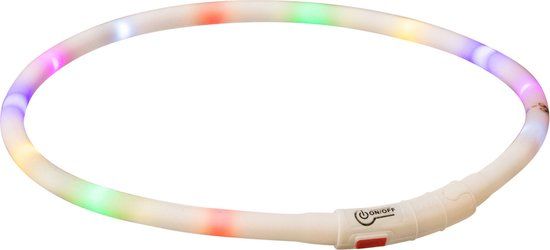Trixie USB LED Safety Band - Multicolor - 70cm