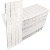 Adsamm® White Self-Adhesive Felt Glides - 2000 pcs, 25x25mm Square, 3.5mm Thick