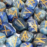 AW Gifts Runes Stone Set in Pouch - Lapis
