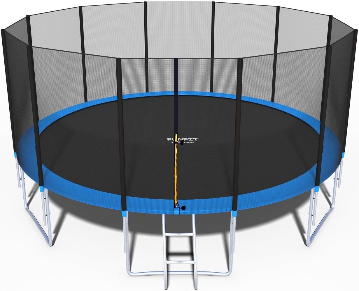 Viking Choice Trampoline 490 cm - Zwart/Blauw - 8720249192190