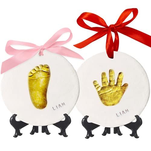 KeaBabies Baby Handafdruk Voetafdruk Ornament Herinneringskit