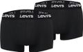 Levi's Lot de 2 caleçons pour homme Repeat Logo - Noir - S
