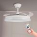 M mimotec - White Diamond LM8851 Led-plafondventilator, instelbare kleurtemperatuur, zomer-/winterfunctie, 6 snelheden