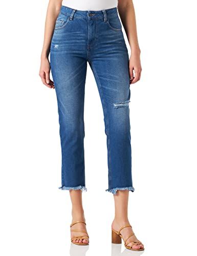 Sisley Women's Trousers, 901 Light Blue, Size 34