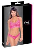 Cottelli LINGERIE Beha en slipje roze S/M Roze