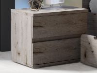 Tvilum Lot de 2 tables de chevet TORAS 2 tiroirs chêne wellington