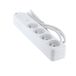 Chacon Stekkerdoos 4 x 16 A met kabel 1,5 m, overspanningsbeveiliging, platte stekker, 30% gerecycled kunststof