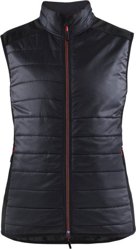 Blåkläder Dames bodywarmer gevoerd 3864-2030 - Zwart/Rood - XXXL