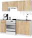 BDW Küche 180 cm bloc cuisine, Sonoma