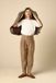 Sissy-Boy Lichtbruine Geruite High Waist Straight Leg Broek