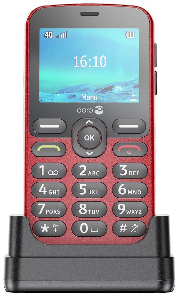 Doro 1880 - 4G Entry-level Phone - Red
