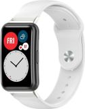 Strap-it Siliconen sport bandje - wit
