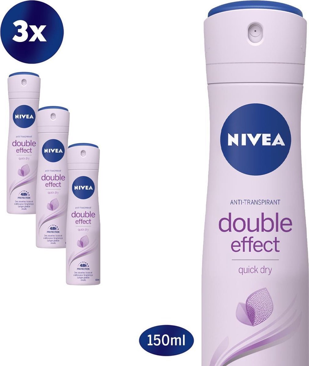 Nivea Deodorant Spray Double Effect 3x150ml