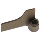 vhbw Deeghaak compatibel met Panasonic SD2500, SD2501, SD206, SD-2500WXE, SD250 Broodbakmachine - Menghaak, 6,7 x 5 cm, Aluminiumlegering Grijs