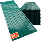 Gardebruk Dakplaten – Set van 24 Verzinkt Staal 129x46cm – Groen
