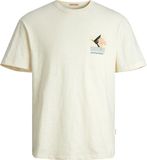 JACK&JONES JORARUBA CHEST EMB TEE SS CREW NECK T-shirt Homme L Buttercream