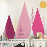 Ambiance Sticker Lucinka Stickers voor kinderen, Scandinavische bergen, 90 x 135 cm