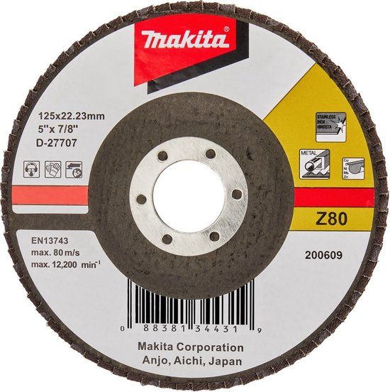 Makita Accessoires Makita D-27707 Lamellenschuurschijf 125mm Z80