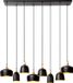 Lucide CHAYANNE - Hanglamp - 8xE14 - Zwart