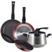 Verpakking RVS Pannenset met 3 pannen (20/24/28 cm) en 6L kookpot