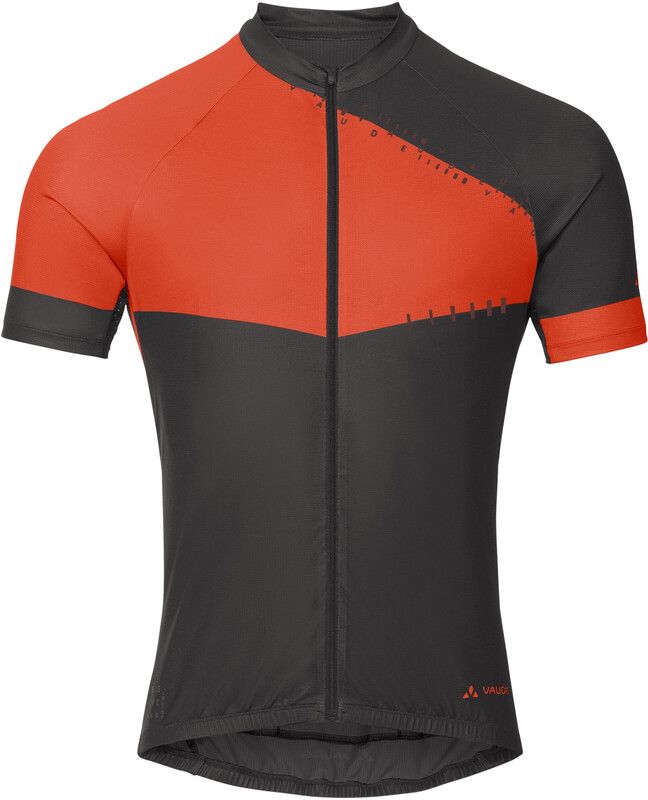 Vaude Posta Full-Zip Tricot Men, grijs/rood