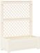 vidaXL Grote plantenbak met trellis PP Wit