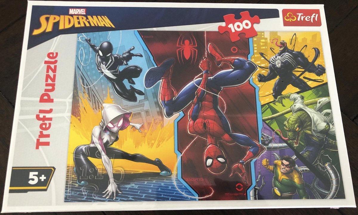 Trefl Spiderman Puzzel - 100 puzzel stukjes - leeftijd vanaf 5 jaar