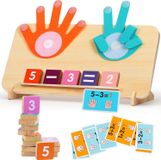 Jouets mathématiques en bois - Jeux Montessori - Jeux mathématiques pour apprendre à compter - Addition - Apprendre les chiffres - Jouets éducatifs