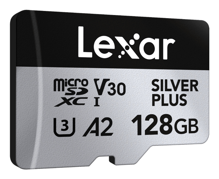 Lexar Professional SILVER PLUS 128GB MicroSDXC UHS-I Class 3 - 205MB/s Read
