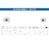 ATE Flexible De Frein 24.5104-0600.3