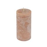 Homéa Pillar Candle D 6.8 x H 13 cm Rustic Taupe