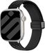Strap-it D-Buckle Silicone Diamond Bandje - Zwart
