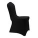 WELMATCH Zwarte Spandex stoelhoezen bruiloft universeel - 10 stuks
