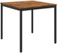 vidaXL Table de salle à manger Naturel et Noir Acacia Bois Rond 80 x 80,5 x 75 cm