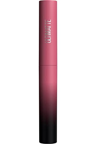 Maybelline New York Matte lippenstift, intensieve kleur en aangenaam draagcomfort, Color Sensational Ultimat, kleur: Nr. 599 More Mauve (roze), 1 x 2 g