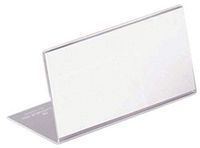 Durable 805519 Tafelnaambord (acryl, 52 x 100mm) verpakking 10 stuks, transparant