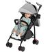 Poussette buggy dossier réglable légère avec rembourrage et moustiquaire gris