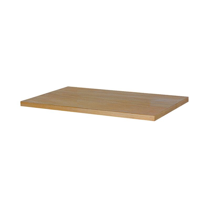 Wiesbaden Wastafelblad Lotus Topblad Rechthoek 100x46x2.5cm MDF Naturel Eik
